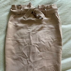 Warm pink classy skirt with bow